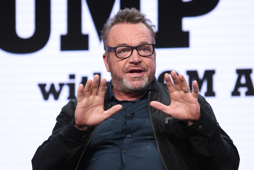 Tom Arnold Crucifies Mark Burnett While Hunting For The Trump Tapes At TCA