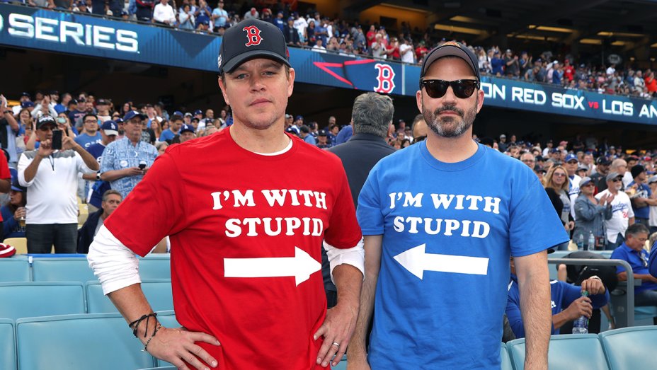 Matt Damon and Jimmy Kimmel Rivalry Continues at World Series Game 5