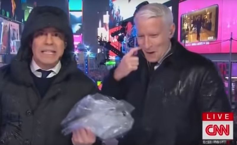 Andy Cohen Has On-Air Meltdown When Told to Lose His Umbrella at Times Square Ball Drop