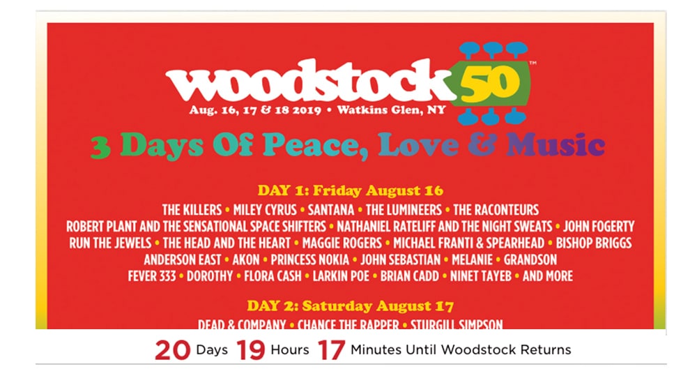 Woodstock 50 Officially Off