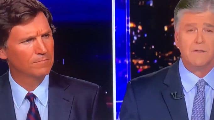 Sean Hannity Takes Issue With Fox News Colleague Tucker Carlson On-Air Then Apologizes On Twitter