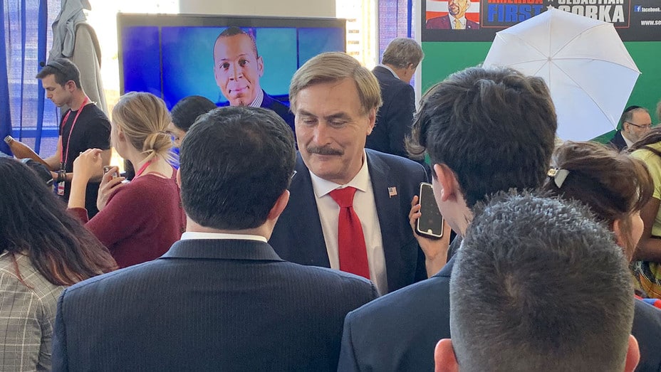 MyPillow CEO Mike Lindell Sues Over Story of Jane Krakowski Romance