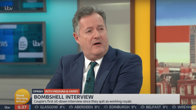 Piers Morgan Slammed By Mental Health Charity After Dismissing Meghan Markle’s Suicidal Thoughts