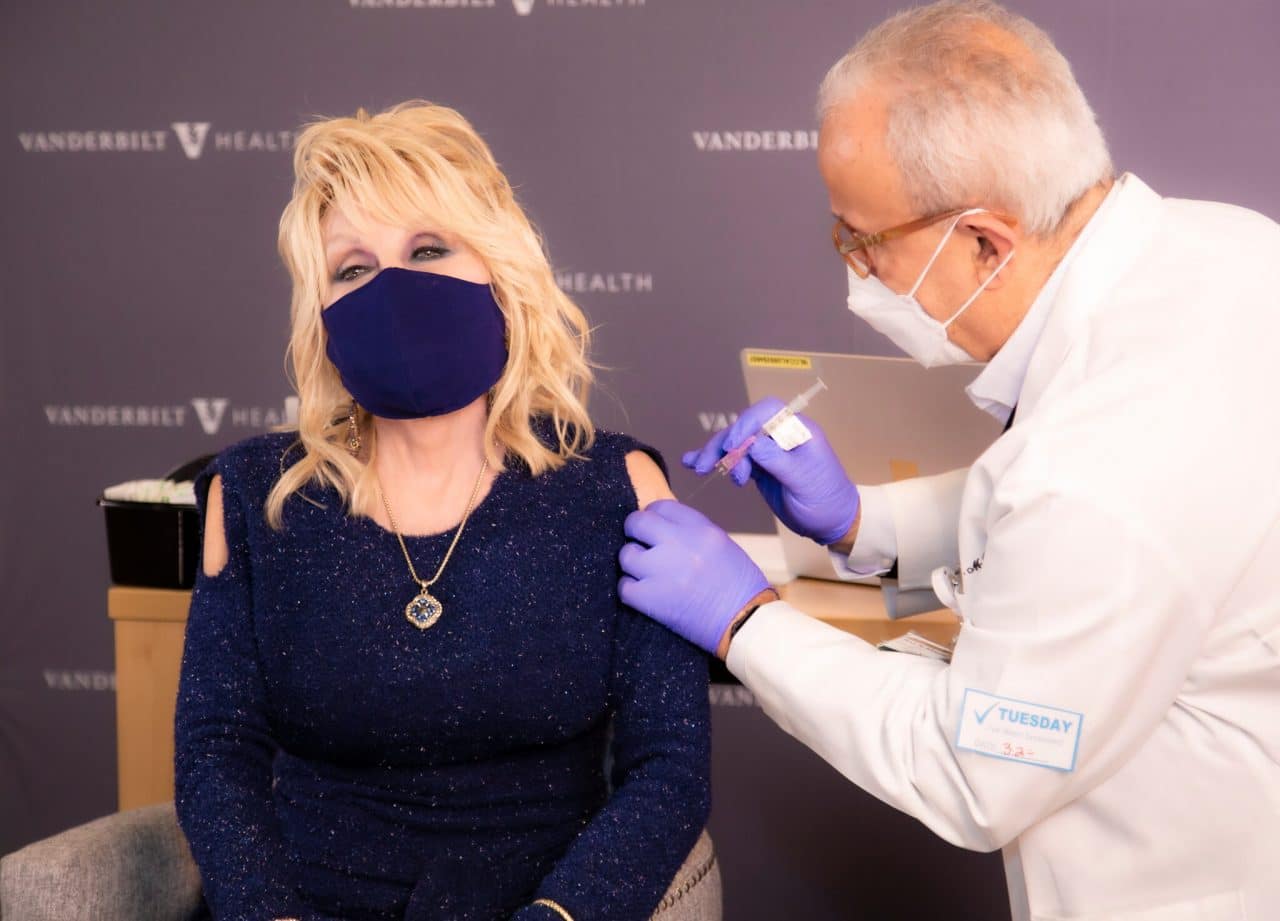 Dolly Parton, Who Helped Fund the Moderna Vaccine, Gets a ‘Dose of her Own Medicine.’