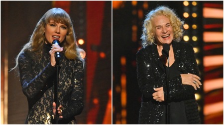 Taylor Swift Sings ‘Will You Love Me Tomorrow’ in Inducting Carole King Into Rock and Roll Hall of Fame