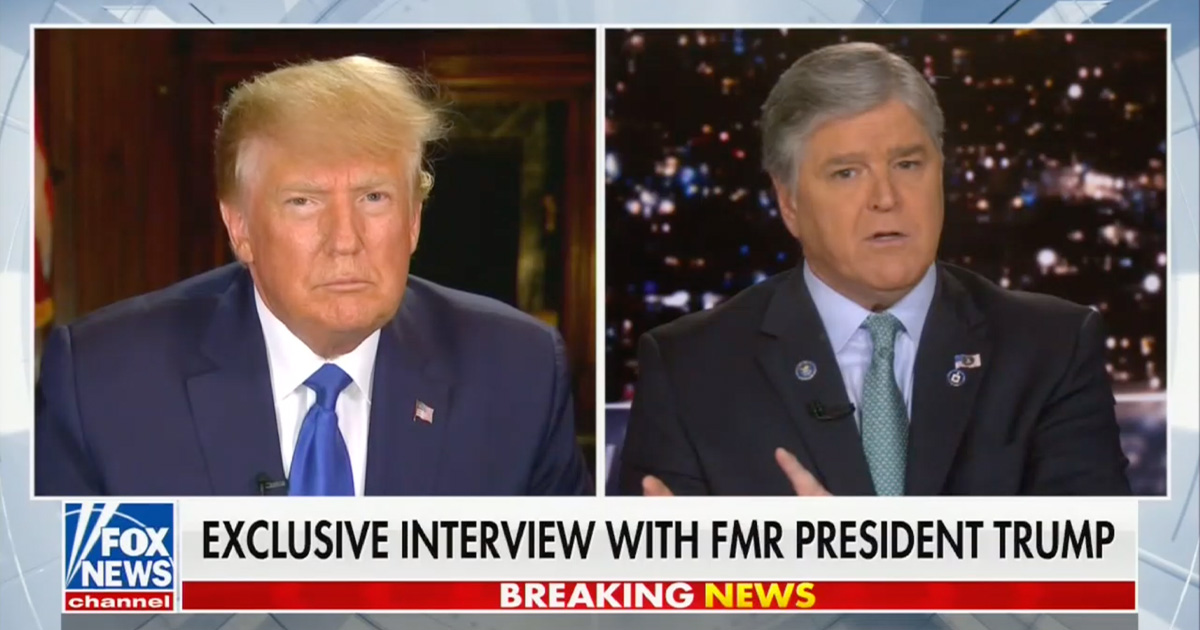 Trump Rebukes Hannity After Texts Show Fox Host Told President to Stop Spreading Election Lies