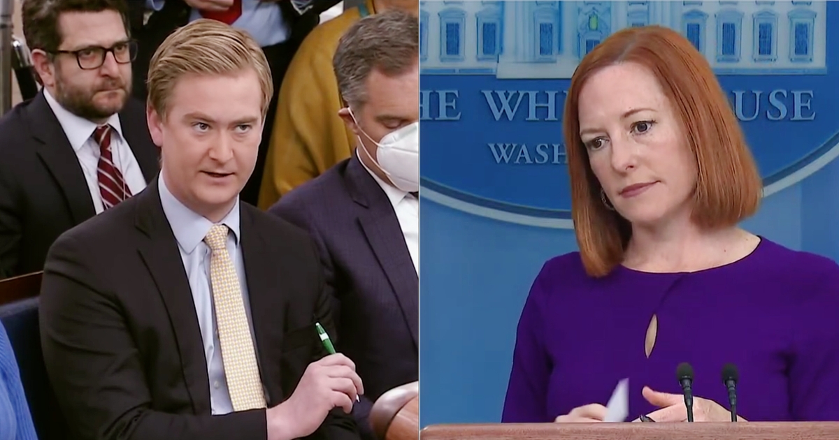 Jen Psaki Says Peter Doocy Might ‘Sound Like A Stupid Son of a Bitch’ Because of the Questions Fox News ‘Provides’