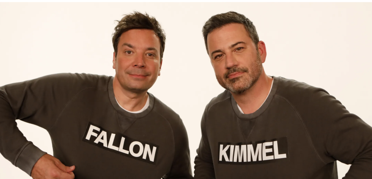 Jimmy Kimmel & Jimmy Fallon Swap Seats in April Fools’ Day Prank