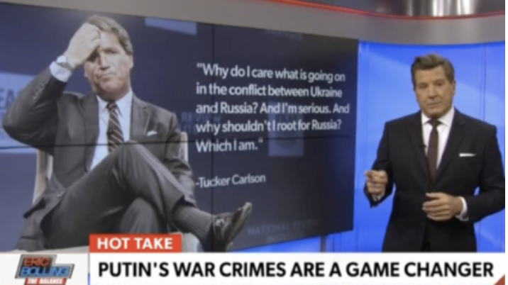 Eric Bolling Pleads With Tucker Carlson to Reject Russia and Support Ukraine