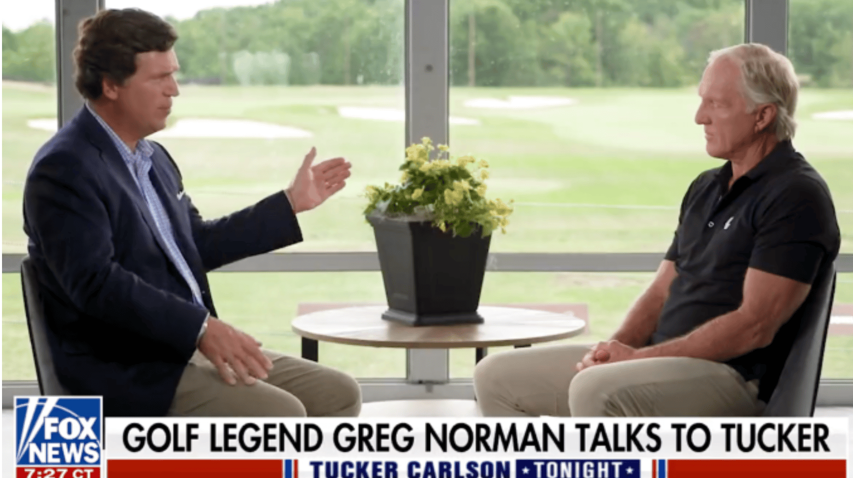 Tucker Carlson Called Out By 9/11 Families Over Greg Norman Interview Defending Saudi-Backed LIV Golf Tour